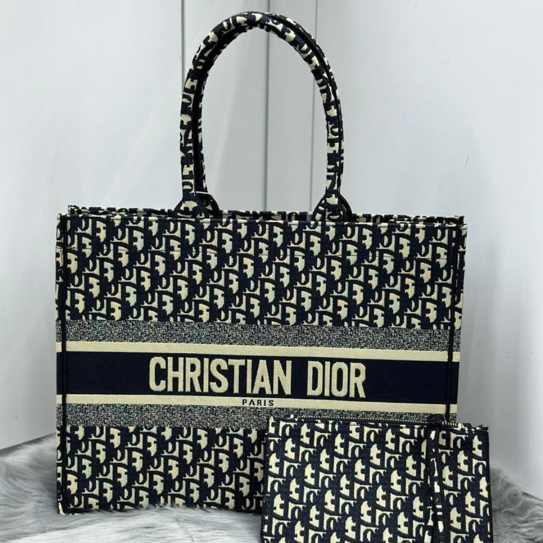 Christian Dior Women’s Luxury Handbag Set | Designer Tote Bag with Pouch | Premium Fashion in Dubai